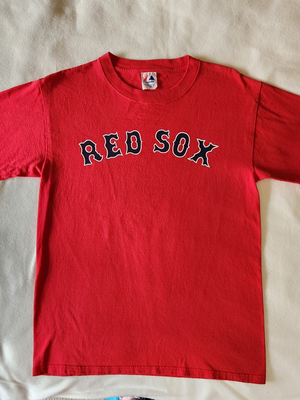 Boston Red Sox MLB Curt Schilling T Shirt Majestic Size M Preowned Great Cond